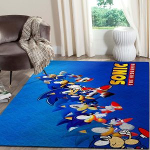 Game Lovers Sonic The Hedgehog Film Area Rug Gaming Ve88219 Rug Carpet Area Rug For Living Room Bedroom Rug Home Decor