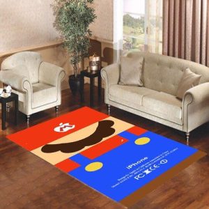 Game Mario Nintendo Parody Living Room Carpet Rugs Area Rug For Living Room Bedroom Rug Home Decor