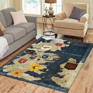 Game Of Thrones Westeros Land Nice Gift Area Rug Carpet Area Rug For Living Room Bedroom Rug Home Decor