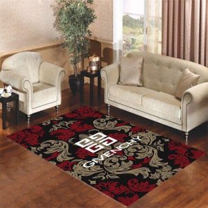 Givenchy Wallpaper Logo Living Room Carpet Rugs Area Rug For Living Room Bedroom Rug Home Decor