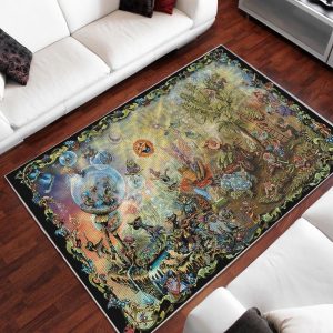 Gnome Area Rug – Home Decor – Bedroom Living Room Decor