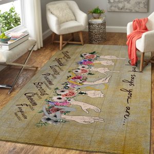 God Says You Are – Deaf Awareness Rug