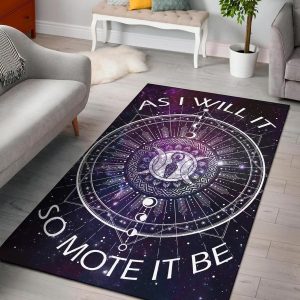 Goddess Moon Wicca Area Rug Living Room Rug