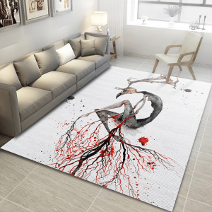 Goddess Of The Veins Fantasy Horror Rug Gothic Home Decor