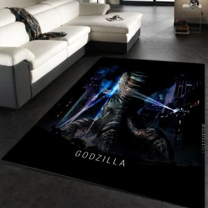 Godzilla Area Rug Art Painting Movie Rugs Floor Decor Home Decor Area Rug For Living Room Bedroom Rug Home Decor