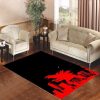 Godzilla Shilluete Movies City Red Living Room Carpet Rugs Area Rug For Living Room Bedroom Rug Home Decor