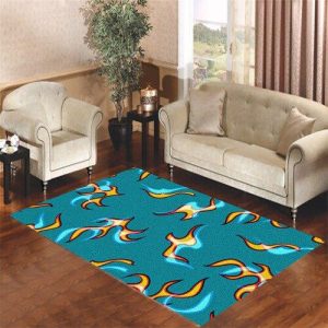 Golf Wang Flame Glitch Living Room Carpet Rugs Area Rug For Living Room Bedroom Rug Home Decor