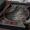 Gothic Black Crow Eye Area Rug Gothic Home Decor