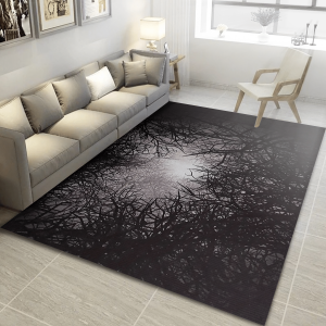 Gothic Theme Rug Dead Forest Rug