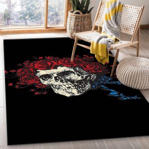 Grateful Dead Area Rug For Christmas Living Room And Bedroom Rug Home Decor Area Rug For Living Room Bedroom Rug Home Decor