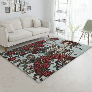 Grateful Dead Area Rug For Christmas Living Room Rug Christmas Gift Decor Area Rug For Living Room Bedroom Rug Home Decor