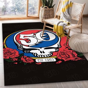 Grateful Dead Area Rug Living Room Rug Home Decor Area Rug For Living Room Bedroom Rug Home Decor