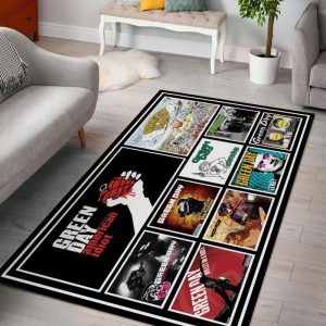 Green Day Albums Ver 1 Area Rug For Christmas Living Room Rug Home Us Decor