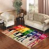 Green Lantern Rainbow Strips Living Room Carpet Rugs Area Rug For Living Room Bedroom Rug Home Decor