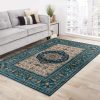 Green Persian Style Rug Area Rug Living Room Rug