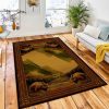Grizzly Mountain Rug Rustic Cabin & Lodge Area Rug Bedroom Rug