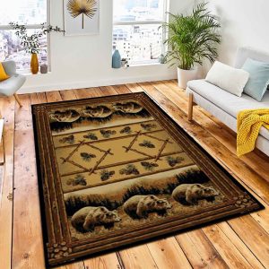 Grizzly Pines Rug Rustic Cabin & Lodge Area Rug Room Decor Rug