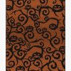 Halloween Night Rust Orange Cl230979Mdr Rug Carpet Area Rug For Living Room Bedroom Rug Home Decor