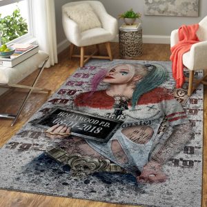 Harley Quinn Area Rug Movie Floor Ch35967 Rug Carpet Area Rug For Living Room Bedroom Rug Home Decor