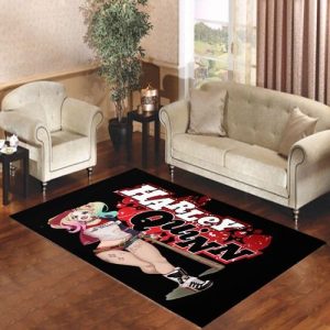 Harley Quinn Logo Living Room Carpet Rugs Area Rug For Living Room Bedroom Rug Home Decor