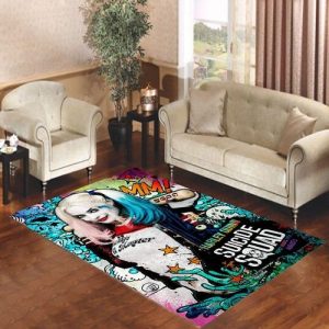 Harley Quinn Suicide Squad Living Room Carpet Rugs Area Rug For Living Room Bedroom Rug Home Decor