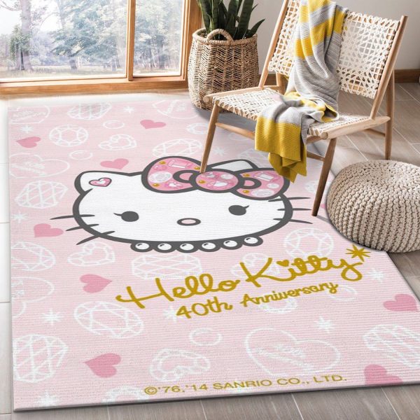Hello Kitty 4 Rug Bedroom Rug Us Gift Decor Area Rug For Living Room Bedroom Rug Home Decor