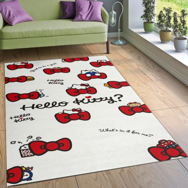 Hello Kitty 6 Area Rug For Christmas Bedroom Rug Us Gift Decor Area Rug For Living Room Bedroom Rug Home Decor
