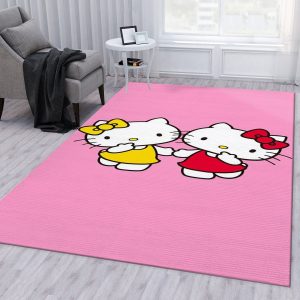 Hello Kitty Beautiful Area Rug Living Room Rug Home Decor Area Rug For Living Room Bedroom Rug Home Decor