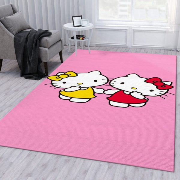 Hello Kitty Beautiful Area Rug Living Room Rug Home Decor Area Rug For Living Room Bedroom Rug Home Decor