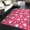 Hello Kitty Pink Area Rug Geeky Carpet Home Decor Bedroom Living Room Decor