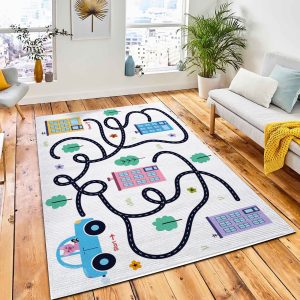Help Cute Pig Find Path Rug Carpet Kids Rug Home Decor