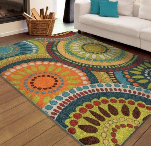 Henna Mandala Rectangle Zl84723 Rug Carpet Area Rug For Living Room Bedroom Rug Home Decor
