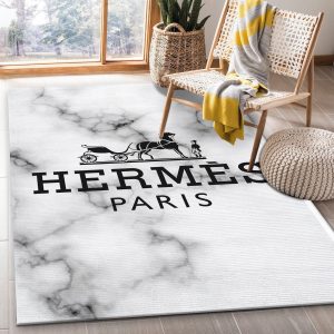Hermes Paris Rectangle Rug Living Room Rug Christmas Gift Decor Area Rug For Living Room Bedroom Rug Home Decor