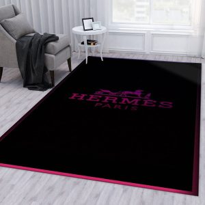 Hermes Ver6 Fashion Brand Area Rug Bedroom Rug Family Gift Decor Area Rug For Living Room Bedroom Rug Home Decor