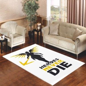 Heroes Never Die Mercy Overwatch Living Room Carpet Rugs Area Rug For Living Room Bedroom Rug Home Decor