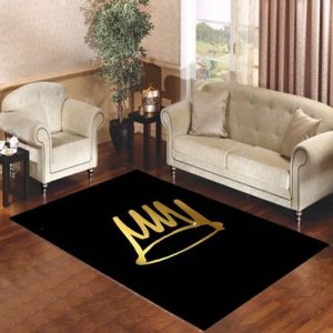 Hip Hop J. Cole King Logo Living Room Carpet Rugs Area Rug For Living Room Bedroom Rug Home Decor