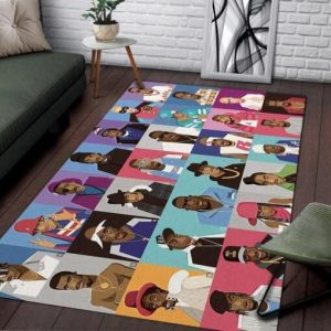 Hip Hop Legends Cartoon Area Rug Carpet Floor Rug Carpet Music Home Decor Area Rug For Living Room Bedroom Rug Home Decor
