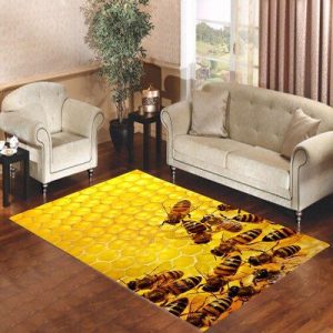 Honeycomb Bee Living Room Carpet Rugs Area Rug For Living Room Bedroom Rug Home Decor