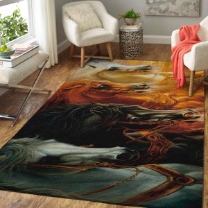 Horses Area Rug 1910165 Rw75650 Rug Carpet Area Rug For Living Room Bedroom Rug Home Decor