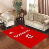 Houston Rockets Jersey 13 Living Room Carpet Rugs Area Rug For Living Room Bedroom Rug Home Decor