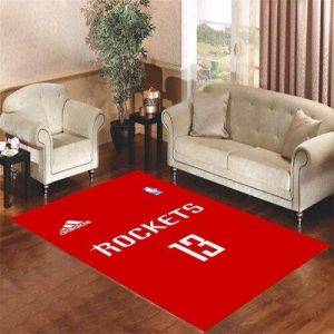 Houston Rockets Jersey 13 Living Room Carpet Rugs Area Rug For Living Room Bedroom Rug Home Decor