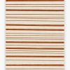 Hudson Stripe Rust Orange Cl230984Mdr Rug Carpet Area Rug For Living Room Bedroom Rug Home Decor
