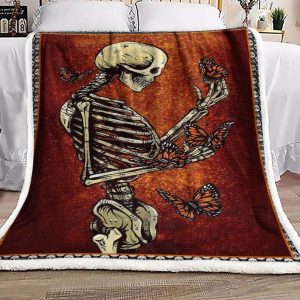 Human Skeleton Cl170977Mdr Rug Carpet Hn2109149F Sherpa Fleece Blanket Area Rug For Living Room Bedroom Rug Home Decor