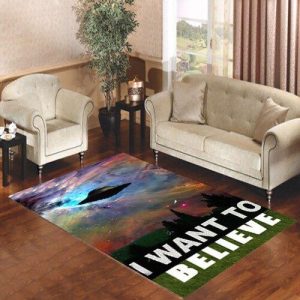 I Want To Belive Xfile Movie Nebula Space Living Room Carpet Rugs Area Rug For Living Room Bedroom Rug Home Decor