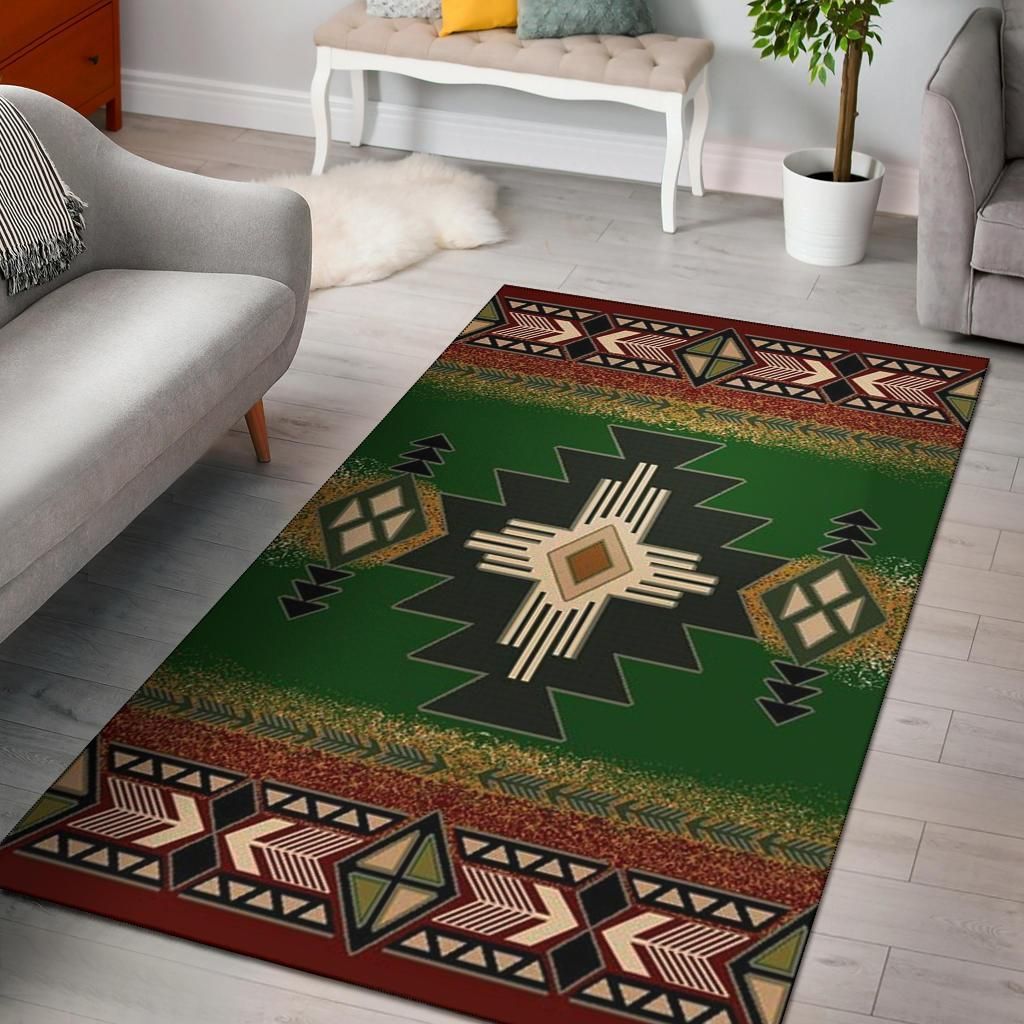 Indigenous Design Green Native American Pride Area Rug Carpet Area Rug For Living Room Bedroom Rug Home Decor Indigenous Design Green Native American Pride Area Rug Carpet Area Rug For Living Room Bedroom Rug Home Decor