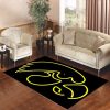Iowa Hawkeyes Neon Living Room Carpet Rugs Area Rug For Living Room Bedroom Rug Home Decor