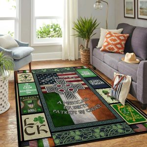 Irish By Blood American By Birth Rug Carpet Mat All Over Print Area Rug For Living Room Bedroom Rug Home Decor