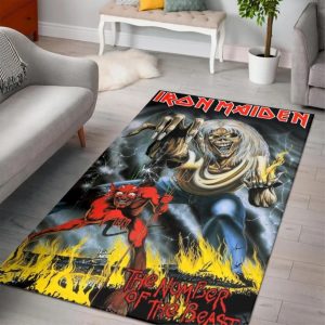Iron Maiden Area Rug Rugs For Living Room Rug Home Decor Area Rug For Living Room Bedroom Rug Home Decor