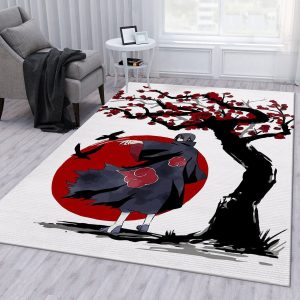 Itachi Sakura Anime Rug Living Room Rug Home Us Decor