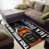 Jack Daniel This House Runs On Nice Gift Area Rug Carpet Area Rug For Living Room Bedroom Rug Home Decor